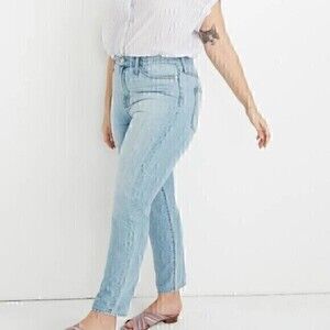 Sene‎ Custom Fit Womens Size 18W Cropped Light Wash Jeans
